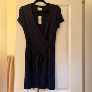 Lou & Grey Navy Wrap Dress